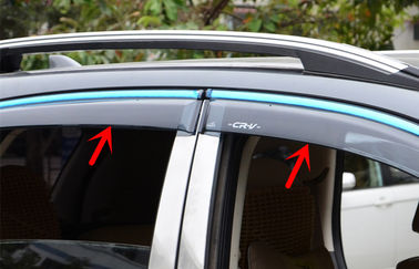 चीन होंडा सीआर-वी 2012 कार खिड़की visors, स्टेनलेस स्टील ट्रिम धारी पवन Deflectors आपूर्तिकर्ता