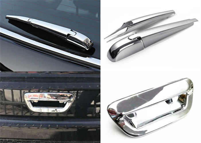Jeep Compass 2017 Chromed Body Trim Parts Wiper Cover , Tail Gate Handle Insert