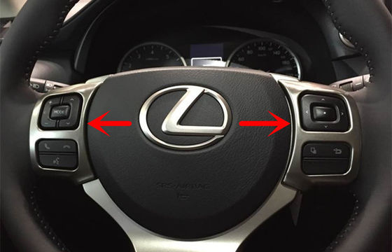 अच्छी कीमत LEXUS NX200/NX300 2015 इंटीरियर सजावट भागों, क्रोमाइड स्टीयरिंग व्हील गार्निश ऑनलाइन