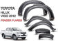 टोयोटा हिलक्स 2012 - 2014 विगो के लिए ब्लैक वाइड व्हील आर्क फेंडर फ्लेयर्स का उन्नयन करें आपूर्तिकर्ता