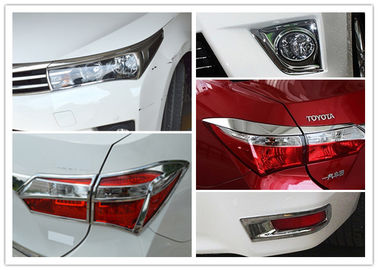 अच्छी कीमत COROLLA 2014 क्रोमेड कार हेडलाइट कवर टेललाइट गार्निश एंड नेब लैंप बेज़ेल ऑनलाइन